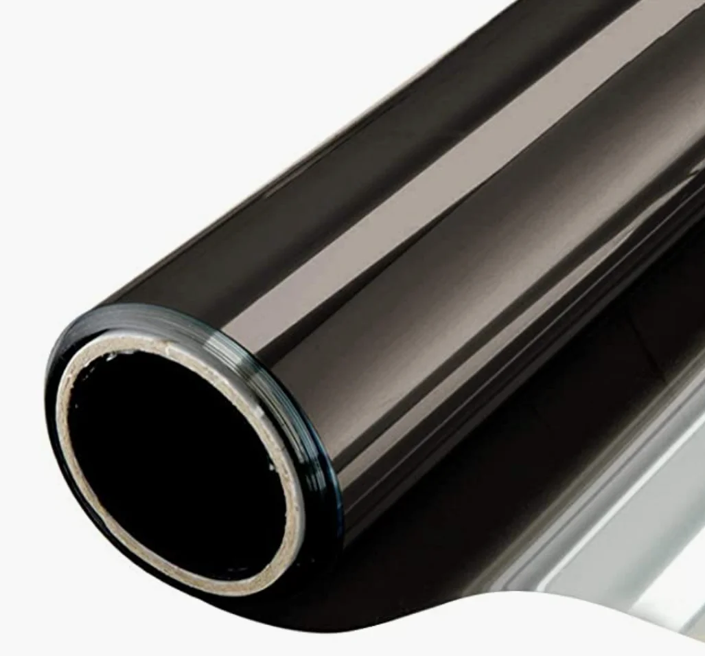 Светоотражающая пленка для окон, односторонняя Солнцезащитная пленка для окон с защитой от УФ-лучей и клеем, для дома