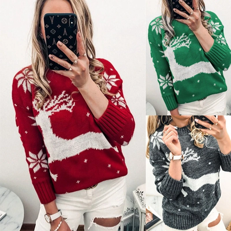 Ugly Christmas Santa Sweaters Wholesale Custom 2022 Unisex Christmas Jumpers Sweaters, Men Women Couple Family Crew Neck Knitted