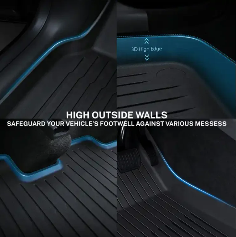 All Weather 3D TPE car mats Factory 4 pieces Full Set floor for Toyota corolla Business/Luxury car floor mats