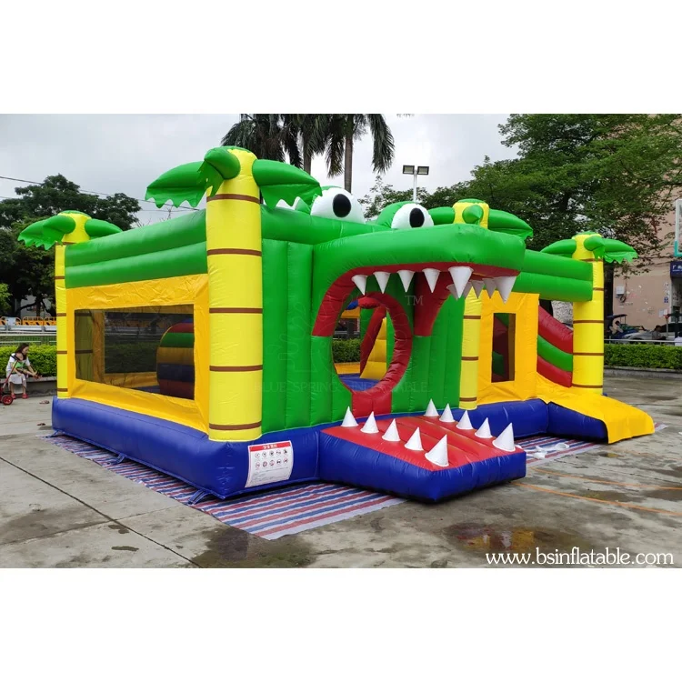 Inflatable Jumping House Price, Crocodile Inflatable Bouncy Castle for kids