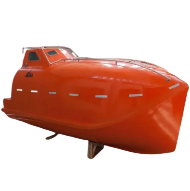 SOLAS approved 30persons marine fiberglass totally enclosed life boat