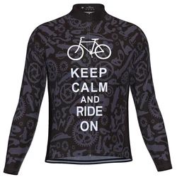 Hirbgod Новый горный велосипед Mtb Велоспорт Джерси дышащий Быстросохнущий черного цвета для мужчин велосипед рубашки с коротким рукавом с надписью «Keep Calm and езды на велосипеде ShirtTYZ077-02