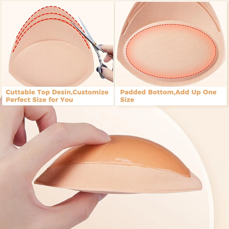 Fabric adhesive sponge bra pad lift soft liquid gel breast enhancer silicone push up insert bra pads