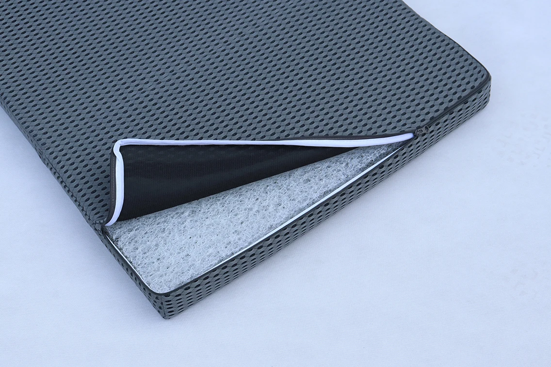 Skylee air weave Elasticity 3D Pe Pp Eva POE Air Poly Fiber 3 Folding Mattress