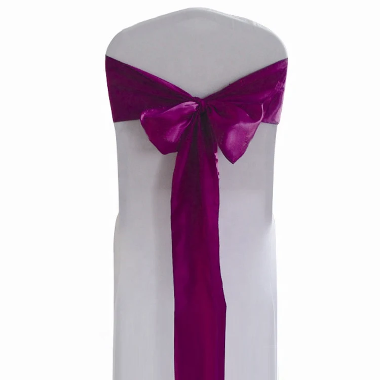 Manufactory Wholesale Polyester Spandex Elastic Stretch chair covers chair sashes for wedding decoration