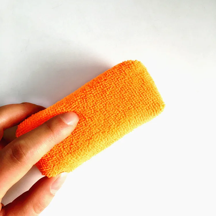 
Orange Color Car Detailing Small Microfiber Sponge Polishing Pad Applicator Pad 