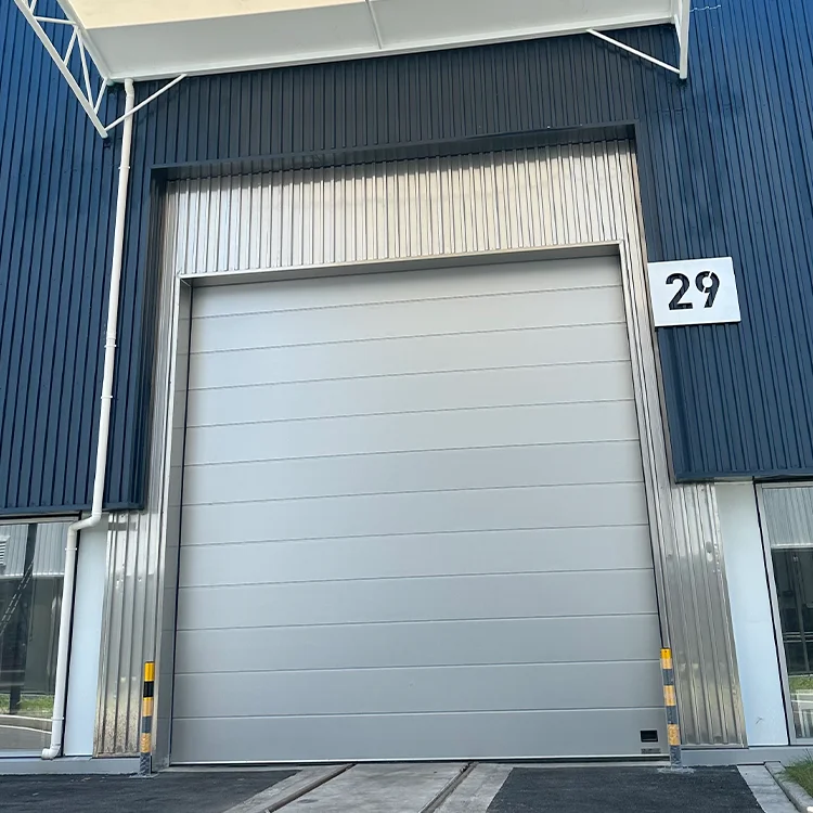 Impact resistance industrial sectional door vertical lifting automatic sectional doors for parking garages