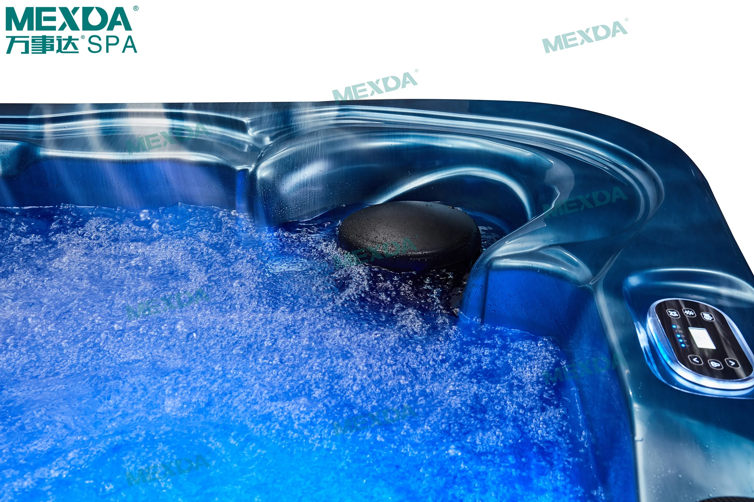 MEXDA Massage Jet Deluxe Outdoor Spa Bathtub Acrylic Whirlpool Bathtub Spa Family Whirlpool Bathtub 5 Face Bathtubs WS-591H