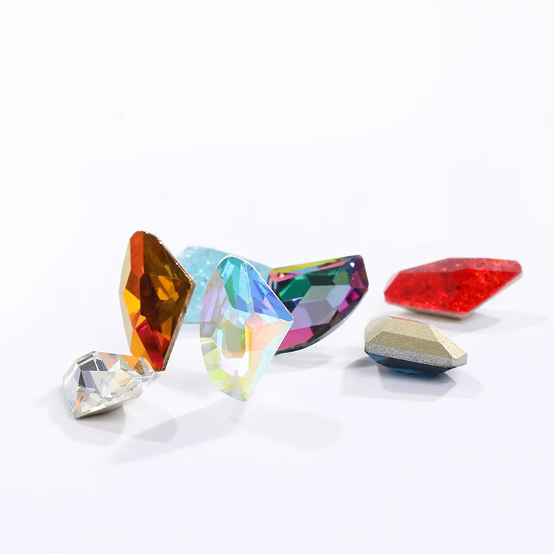 Factory Price Calactic Shaped Fancy Stone K9 Glass Pointback Rhinestone Diamond Gemstones Beads Shoes Jewelry