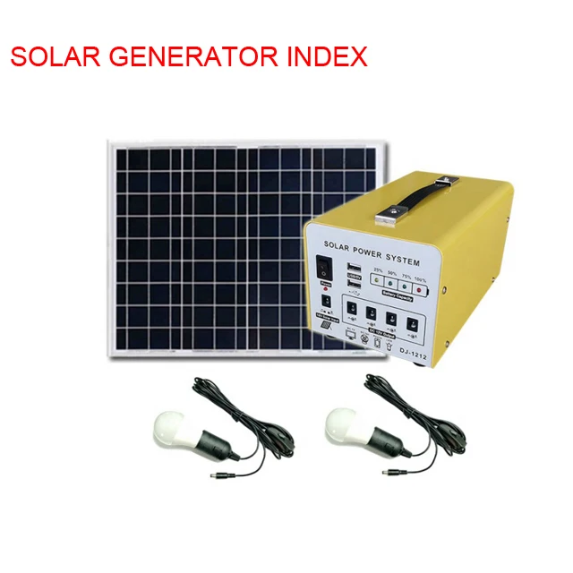 Index Kit DC 12V solar energy system portable solar generator kit for home