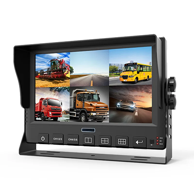6CH 1080P Touch Screen DVR monitor Driver Aid Camera System Vehicle Reversing aid and fleet management with 4G GPS