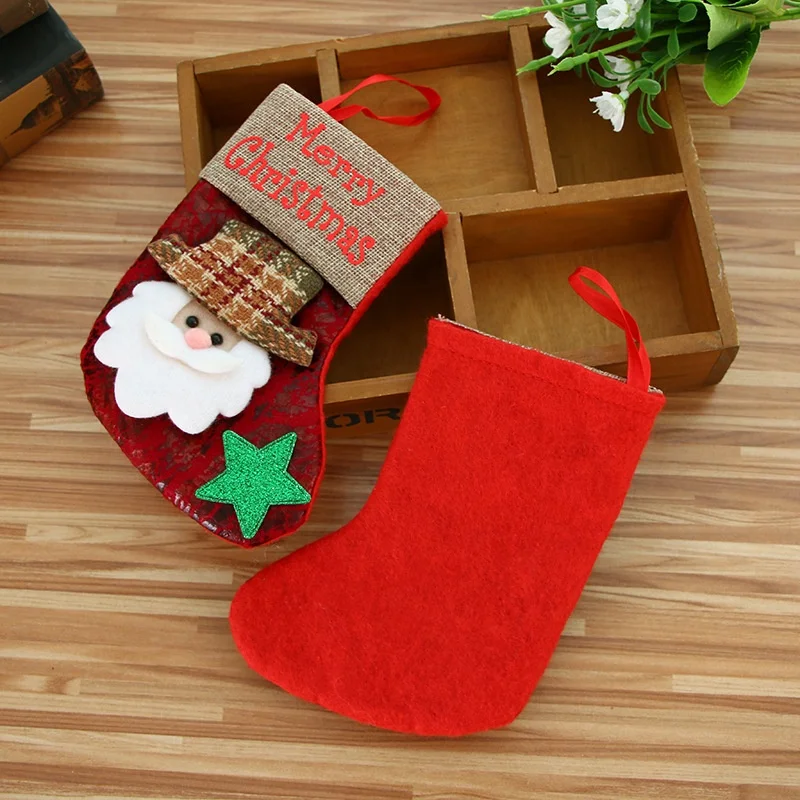 Silverbox Wholesale Creative Christmas Socks Decor Popular Festive Home Ornaments for Holiday Parties Popular Souvenirs Gifts