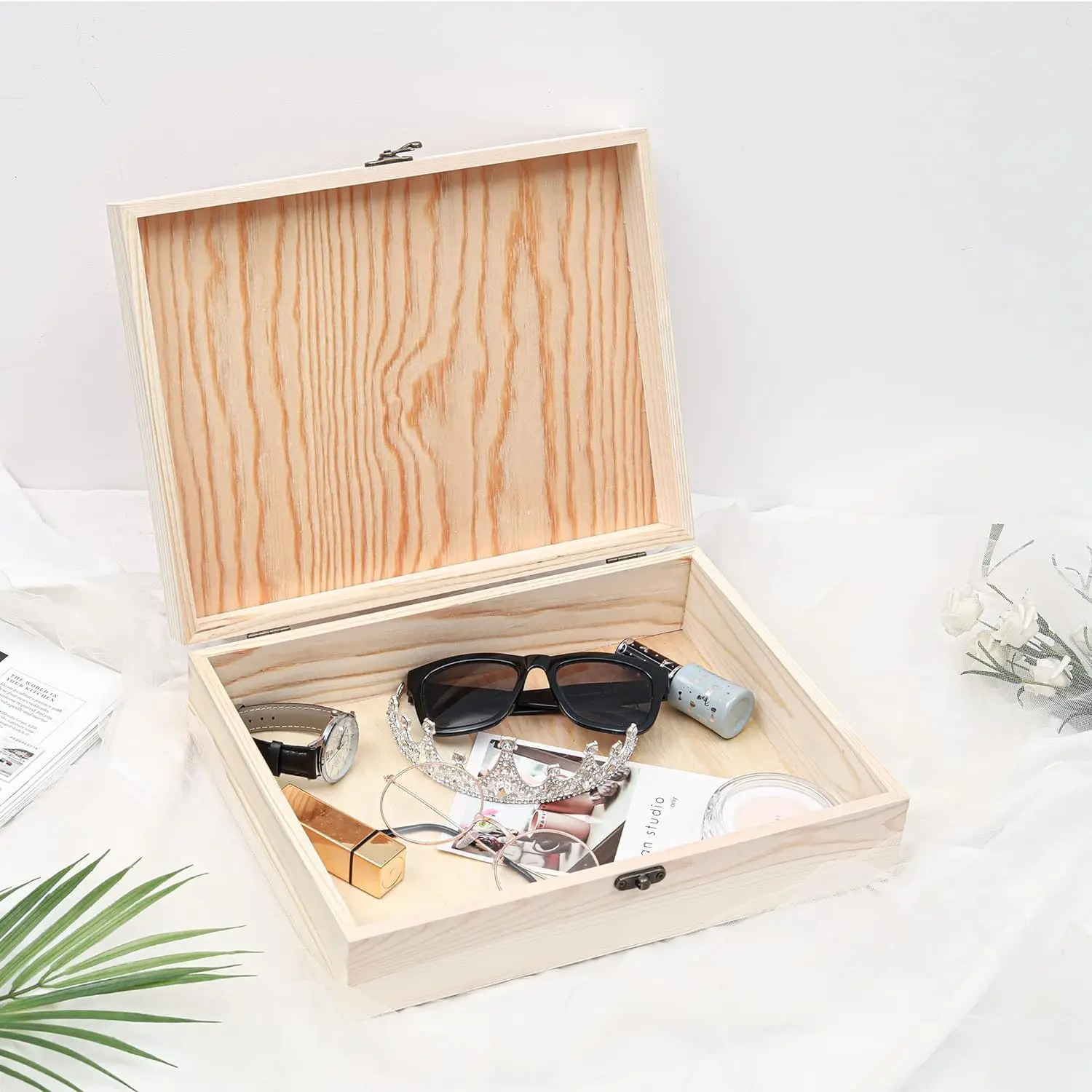 Custom logo Luxury wood box packaging luxury wooden gift box