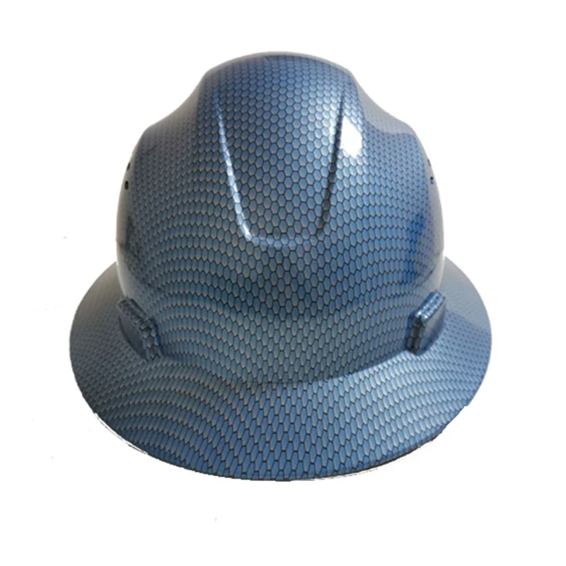 HDPE ABS Full Brim Hard Hats Full Brim Safety Helmets for Construction
