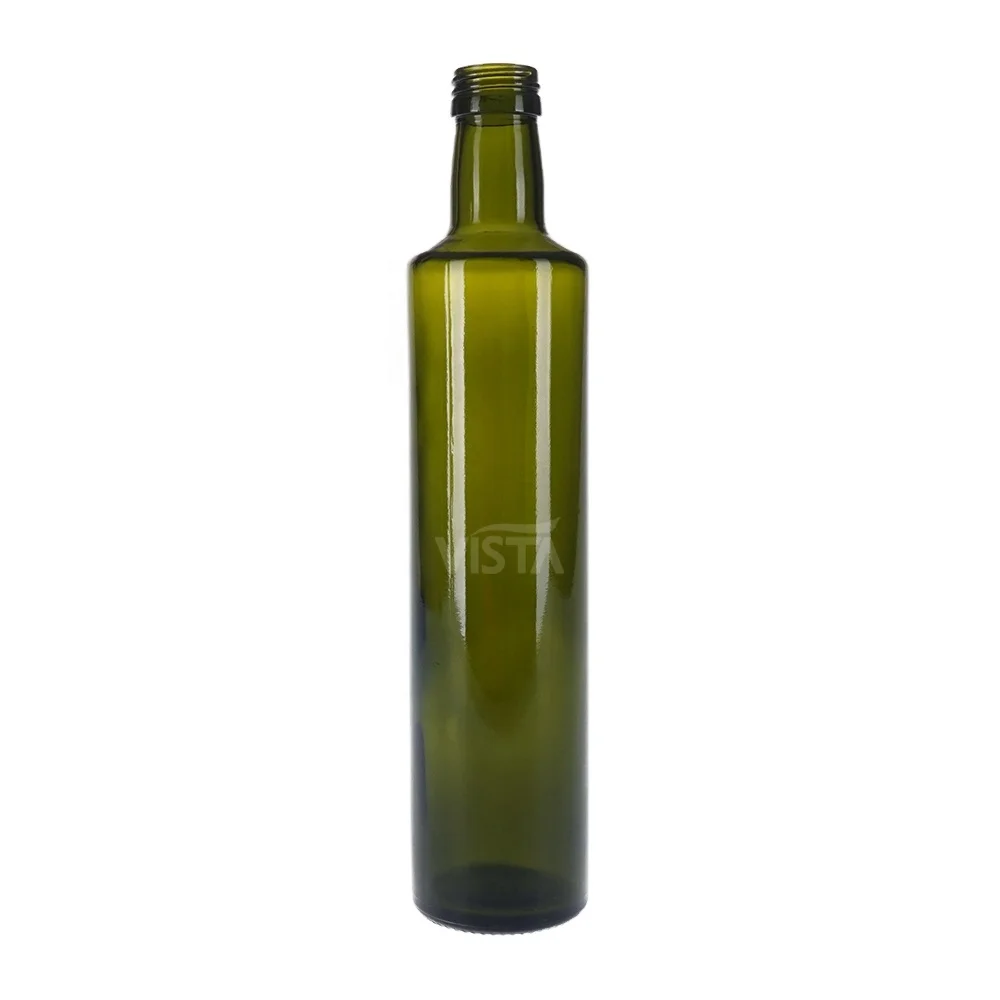 Factory Price Transparent Antique Green Amber 250ml 500ml 750ml 1000ml Marasca Dorica Public Bottle For Olive Oil Screw Lid