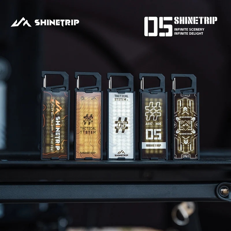 ShineTrip 05 Series Tactical Buckle Creative Personality Multifunctional Luminous Light Badge Badge Light Combination