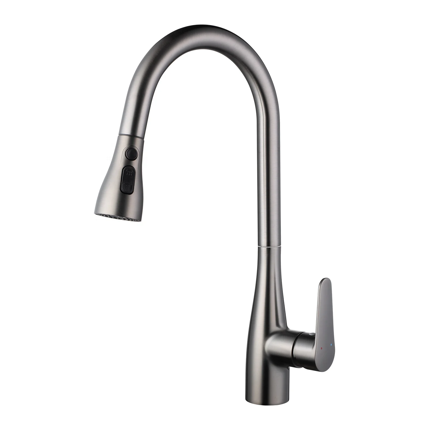 TB-4046 Tengbo Single Handle Pull Down Out Deck Mounted Hot and Cold Kitchen Sink Faucet Mixer Water Tap