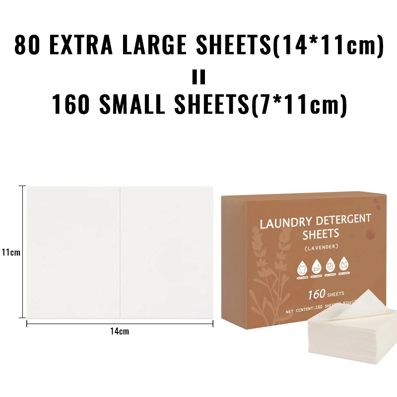 Custom Logo Laundry Supplier Super Concentrated Natural Biodegradable Strong Stain Fighting Lavender Laundry Sheet Strip