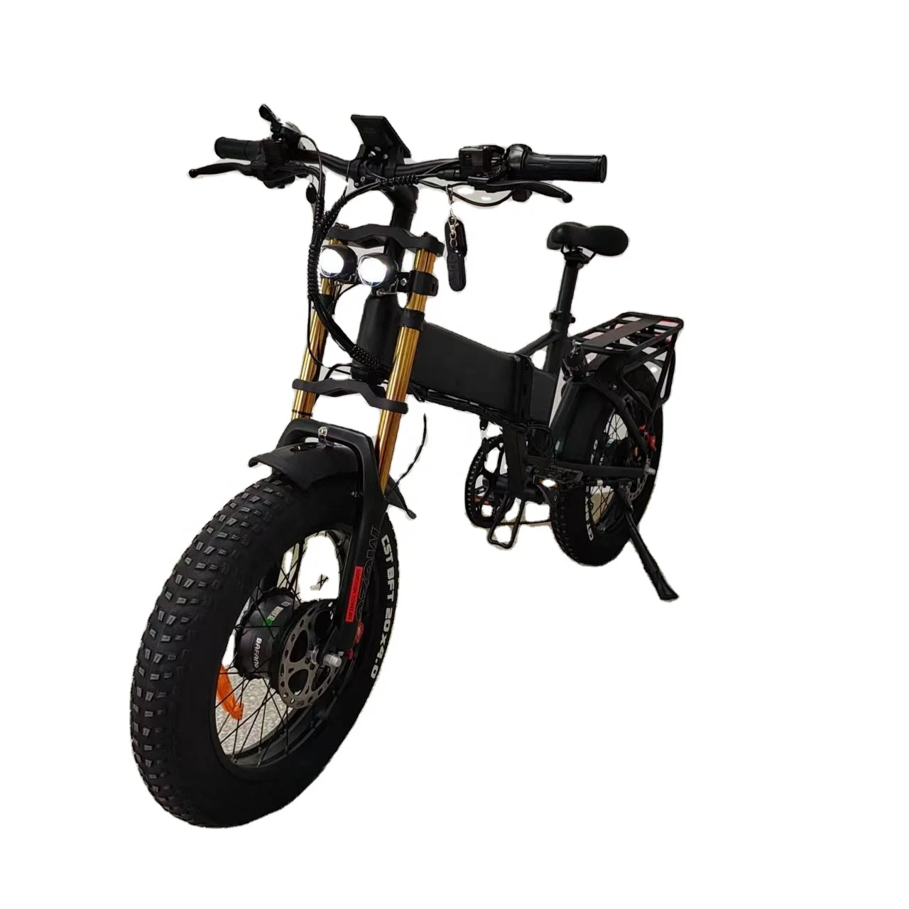 Bafang Motor Ebike folding 1500W Dual Motor Electric Bike 48v21Ah Oil Brake Full Suspension Fat Tire Electric Bike Dual Motor