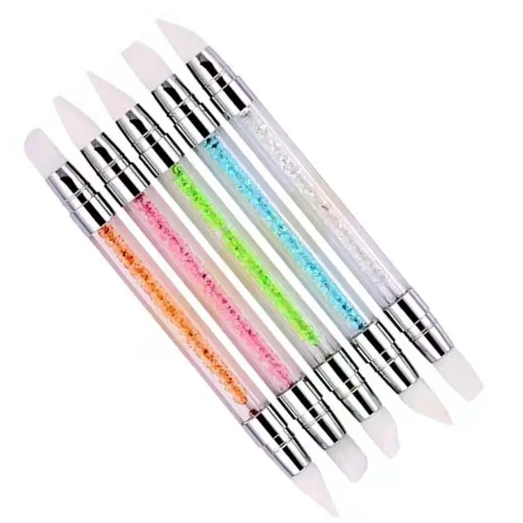 5 шт./набор, силиконовая ручка для ногтей