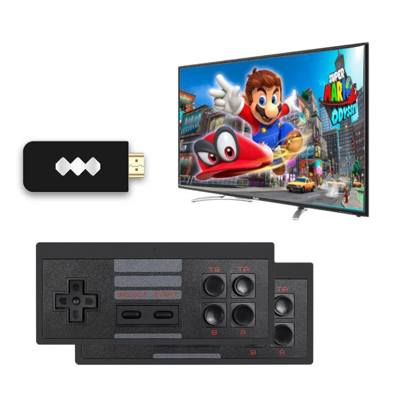 Classic Mini Retro Game Console Built-in 818 Games and 2 Wireless Controller HD-MI Output TV and Monitor Game Player