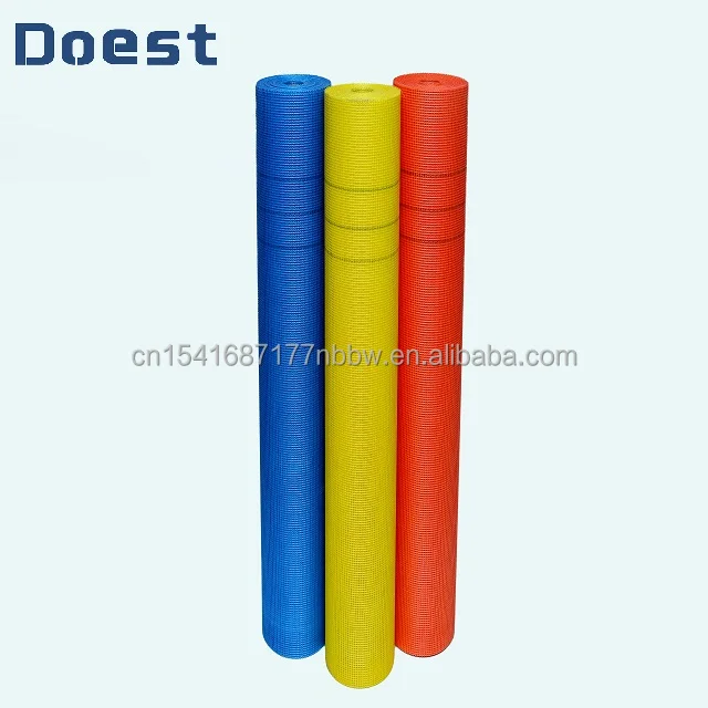 Resin coated fiberglass mesh  145g 5x5 Plaster orange blue yellow Mesh compare fiber mesh vs steel wire