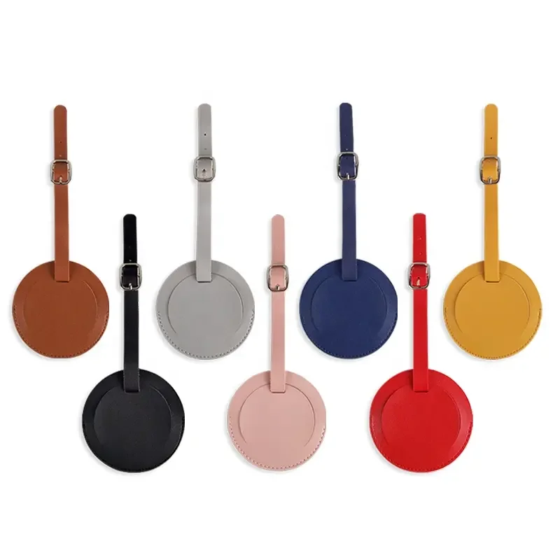 Hot Selling Creative Travel Box Tags For Check-in PU Leather Boarding Passes Luggage Tag