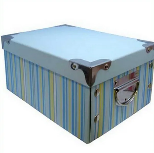 custom printing decorative folding cardboard storage boxes