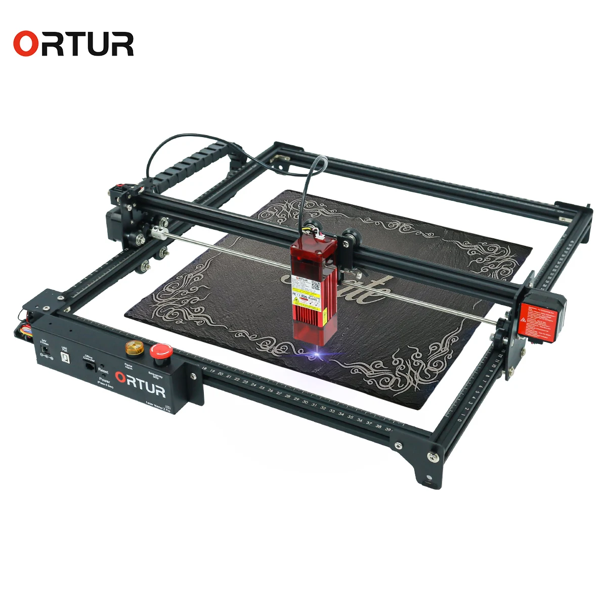 Лазерный гравировальный станок Ortur laser master 2 PRO высокой мощности, деревообрабатывающий станок, настольный лазерный гравировальный станок