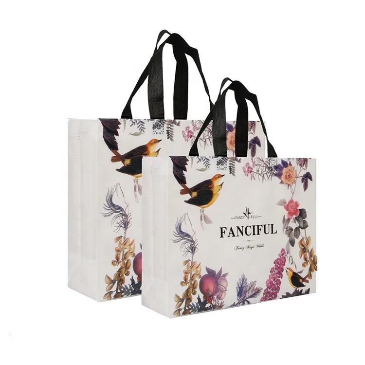 
High Quality Reusable PP Folding Shopping Non Woven Tote Carry Bag in stock 