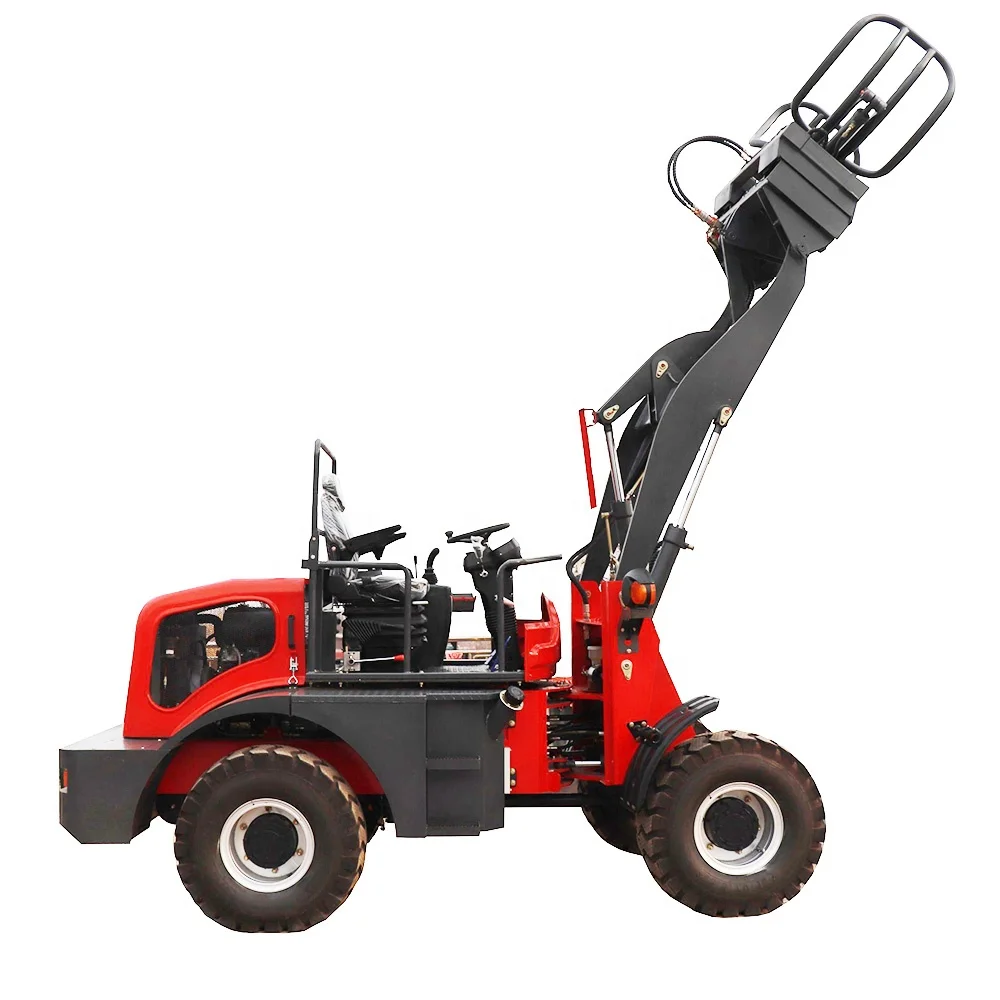 TITAN  1.6ton mini wheel loader with Yunnei euro 5 engine abundant power Powerful enough to install bulldozers