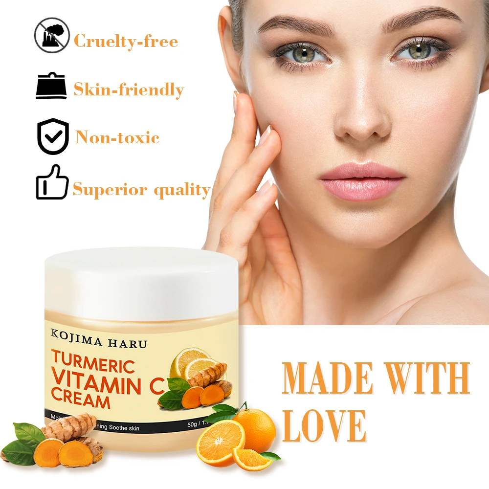 OEM New Face Cream Private Label Face Acne Cream Gutaderme Whitening Skin Turmeric Vitamin C Cream For Men & Women