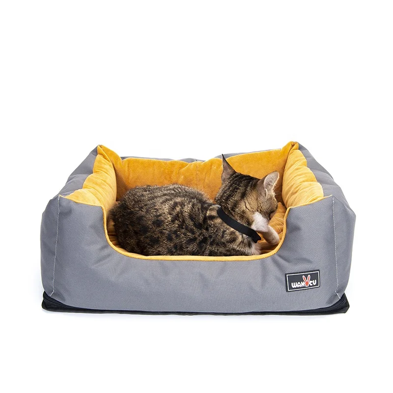 OSOCE C33 пользовательские роскошные легко чистящие мягкие моющиеся хрустальные фланелевые переносные складные лежаки для домашних животных для собак и кошек