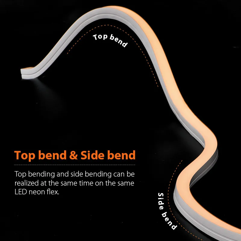 Waterproof free bend 3D 1515 DC24V IP67 White/monochrome custom LED flexible neon strip light