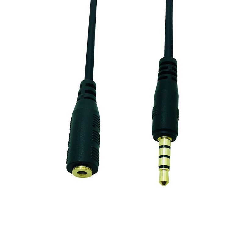 4-pole 3.5 mm 2.5mm Jack Male to female Audio Headphone Aux Cable