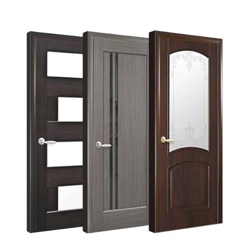  Высококачественные межкомнатные двери из ПВХ массива дерева для комнат в