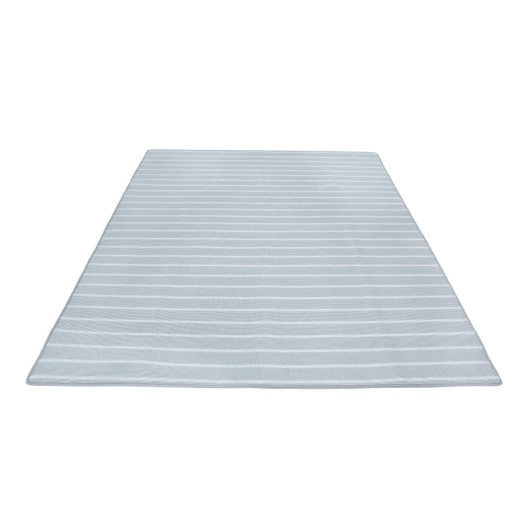 High Quality Light Gray Foldable 3D Mesh Spacer Cooling Breathable Mattress Bed Topper Pad