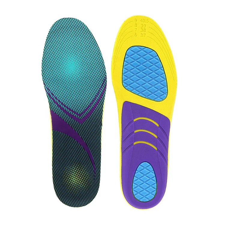 Shock absorption sports insole arch support running shoe insole