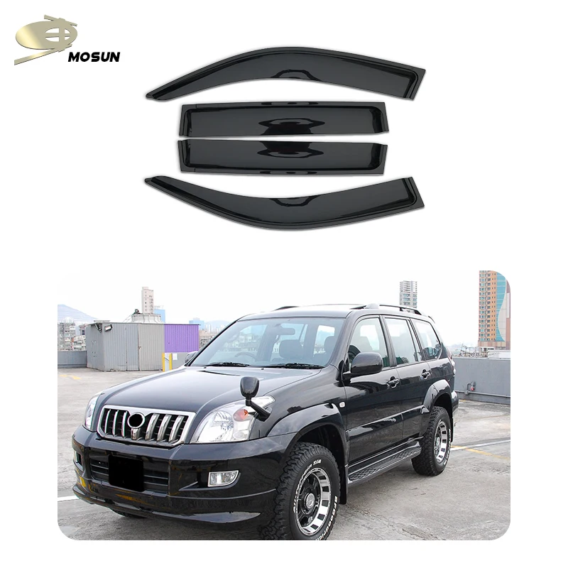 Mosun оконный козырек для TOYOTA PRADO FJ120 2002-2009 Авто вентиляционный козырек погоду отражающая пластина для защиты от ветра и дождя гвардии
