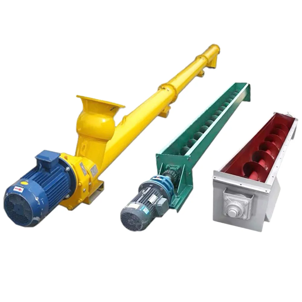 Spiral Screw Conveyor Adjustable Speed Screw Conveyor  Industrial conveyor screw Mud