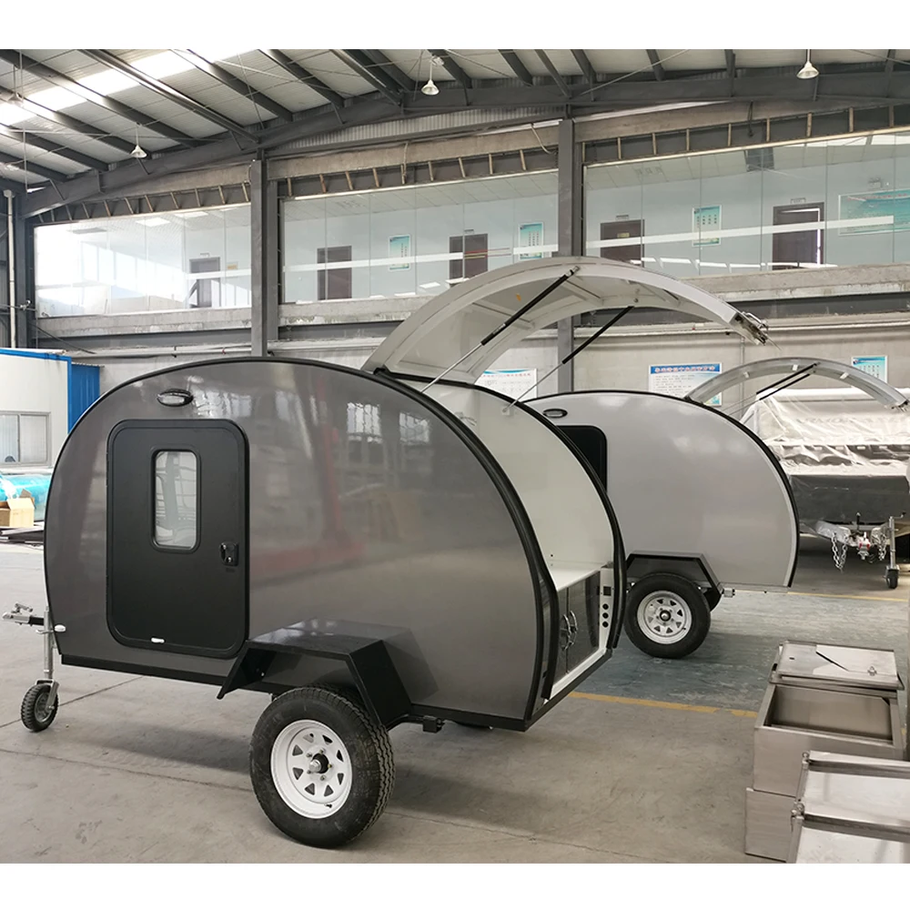 Mover Colorful Factory Off Road Camping Car Motorhome House Car Roulotte Teardrop Camper Trailer Travel Trailer Aluminum ALLROAD