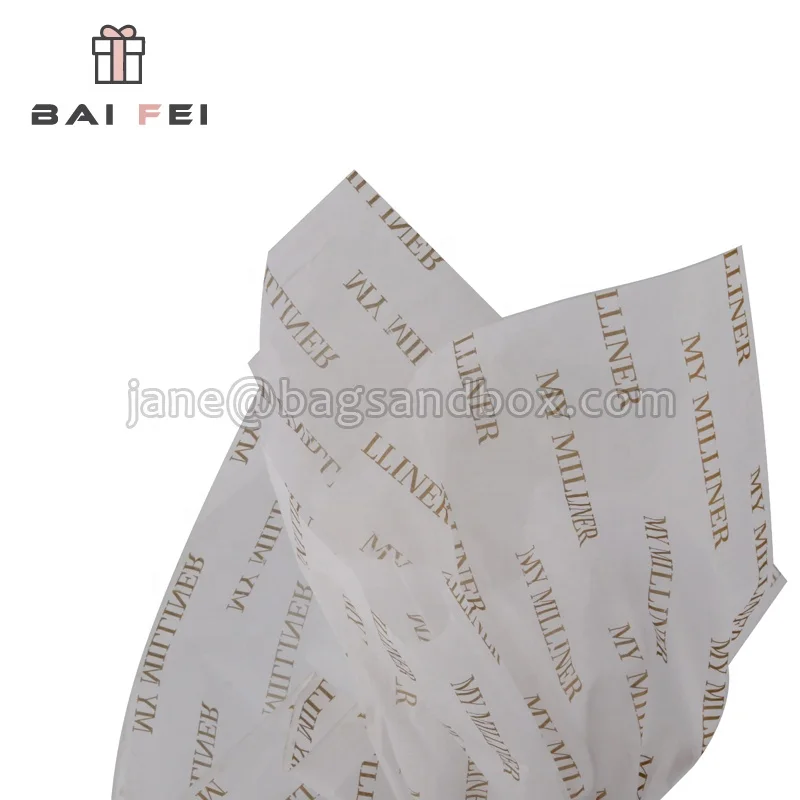 
Baifeipacking Custom Wrapping Tissue Paper With Company Logo Wholesale 