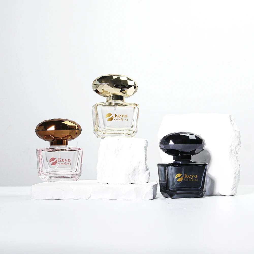 Manufacturer Hot Sale Custom Color/Logo 30ml 1oz Refillable Empty Fine Mist Spray Glass Perfume Bottle With Box