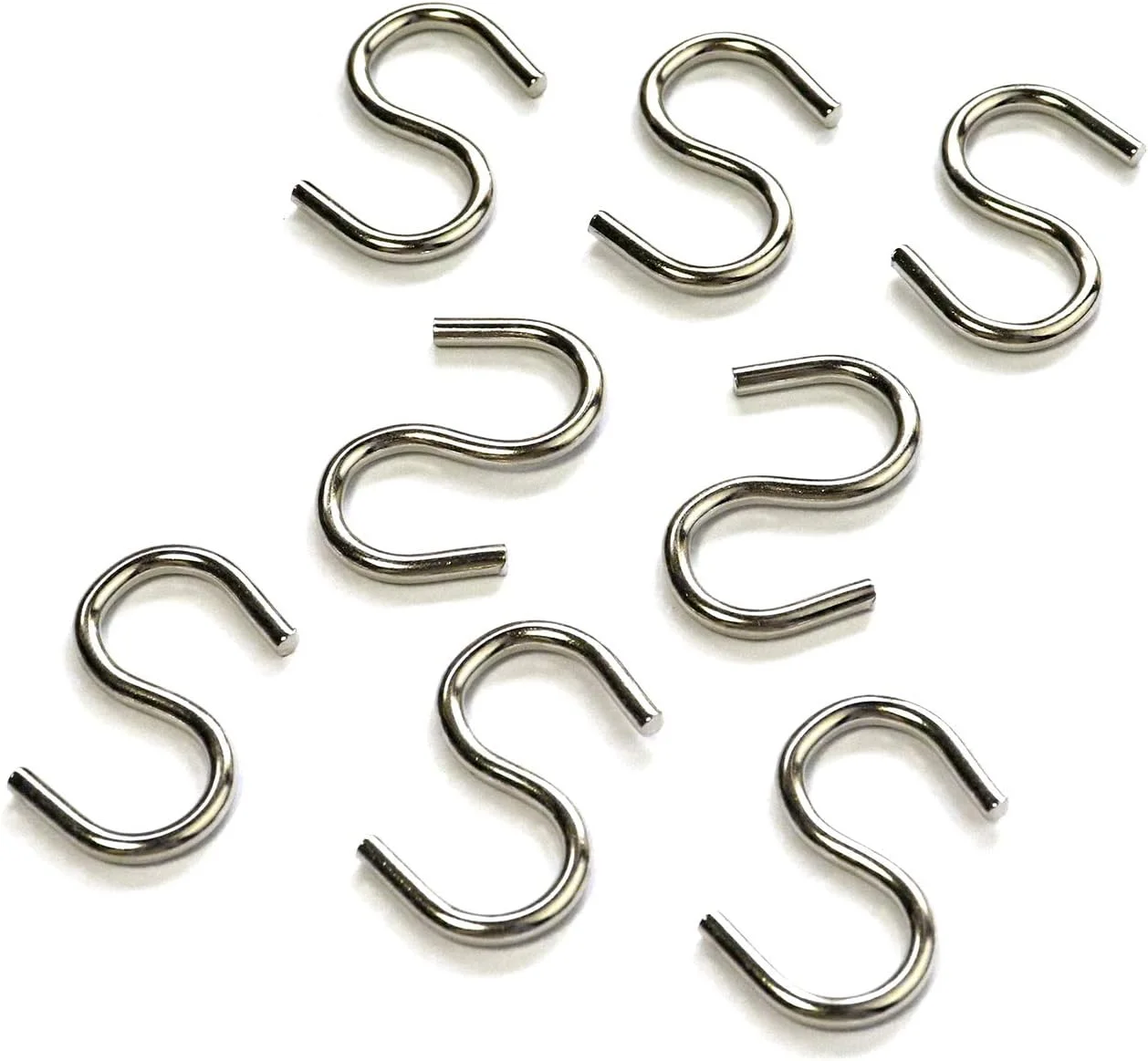 hanging closes bags S Hooks Heavy-Duty Genuine Solid 304 316Stainless Steel S Shaped Hanging Hooks