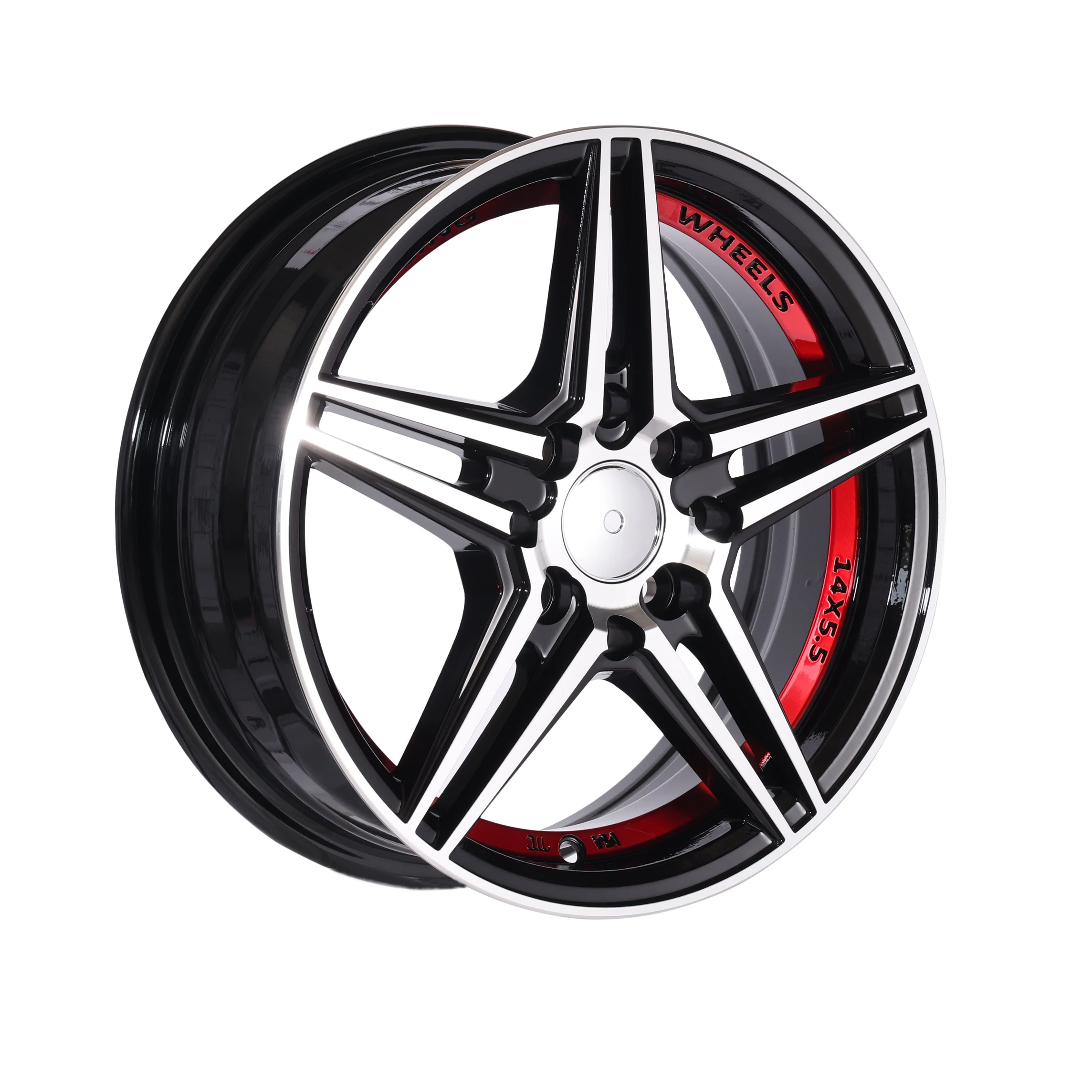 Пятизвездочные красные синие автомобильные колеса 4x114,3 17x7 r14 r18, литые диски llantas 5x100 rin rines 13 14 15 16 17 дюймов 4/100