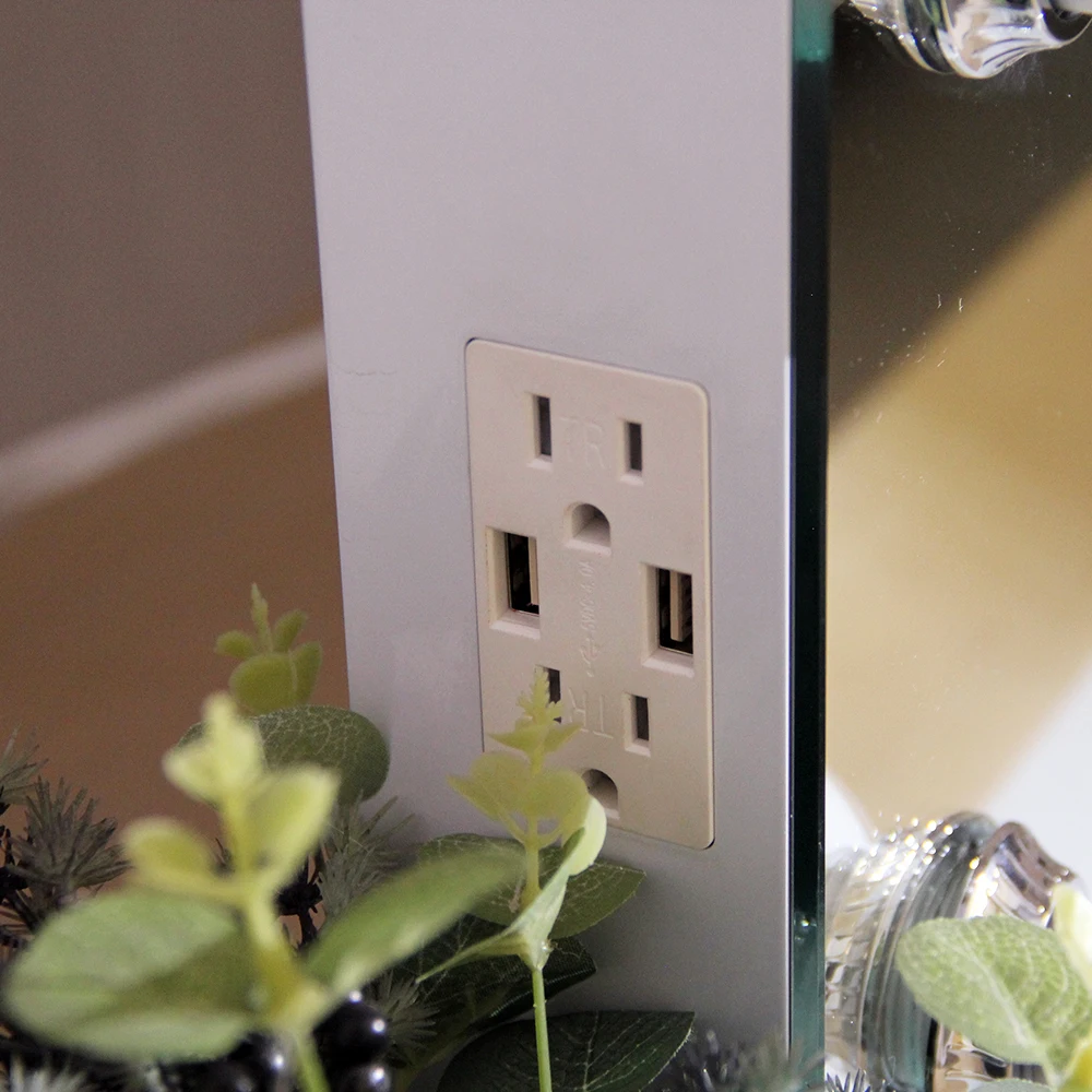 Wholesale Durable Dimmable Light Tabletop Hollywood Smart Vanity Mirror Single Side LED Make up Beauty Mirror