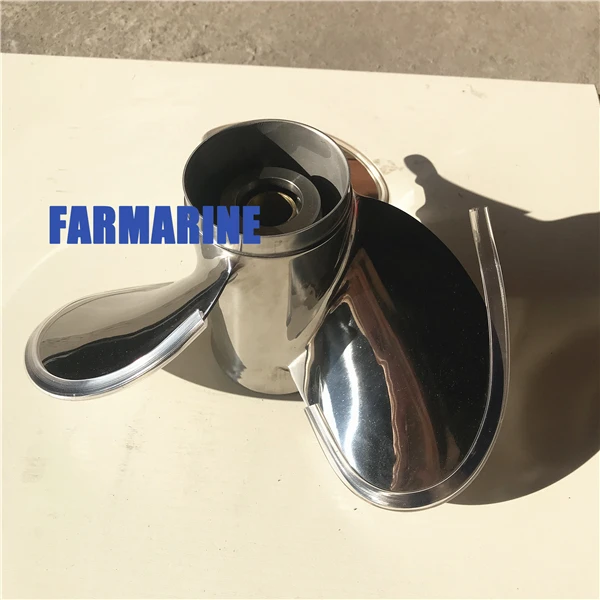 Stainless Steel 3 Blade 4 Blade marine propeller for outboard engine 40HP 85HP 115HP 200HP