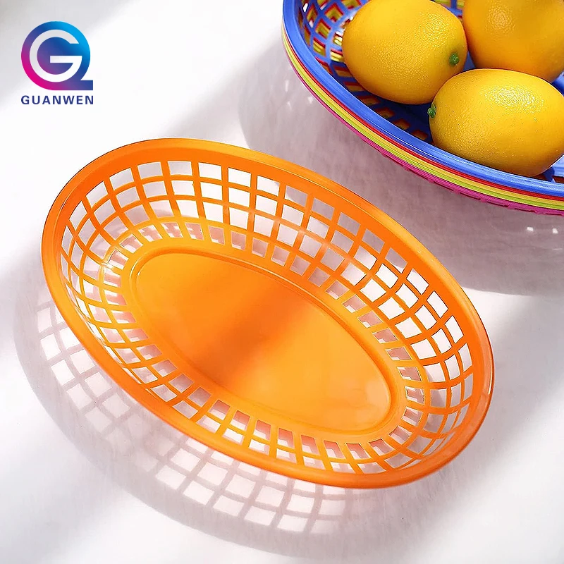Hotel Kitchen Use Small Fruit Basket Plastic PP Storage Basket Fast Food Basket
