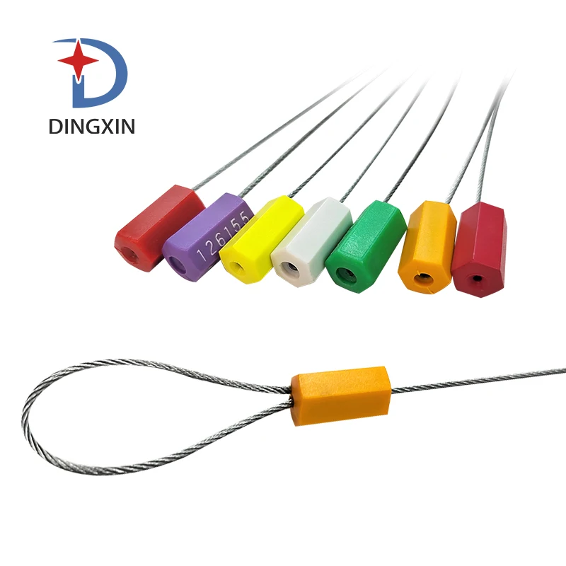 custom length 1.8mm diameter sello de seguridad plastic safety cable seal for container high quality security cable wire seal