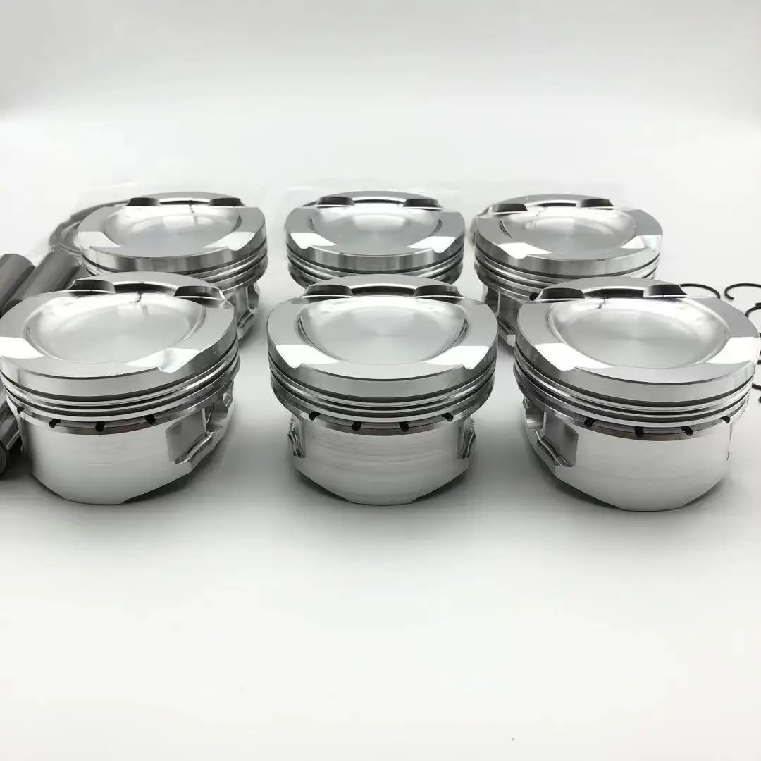 Best quality Forged pistons 84mm N54 Forged Pistons with pins and rings  for BMW N54 N54B30